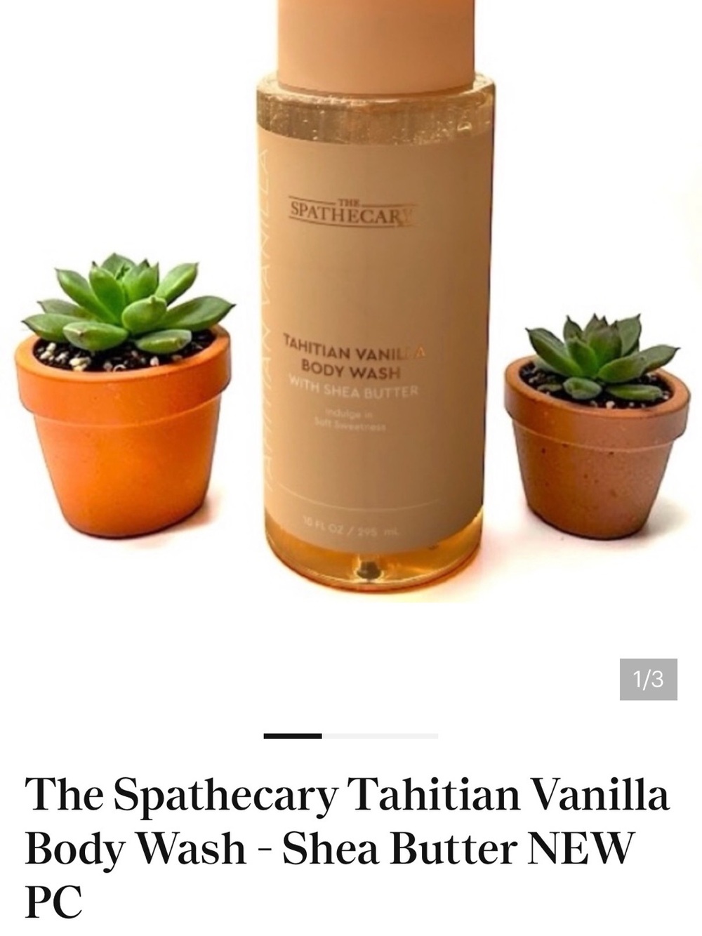 Tahitian Vanilla Body Wash with Shea Butter - Cream